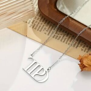 Taylor Swift Inspired Necklace “TTPD” in Stainless Steel with Silver Tone NEW